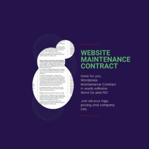 wordpress website maintenance contract PDF DFY brandit360