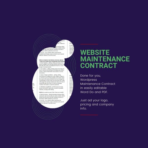 wordpress website maintenance contract PDF DFY brandit360